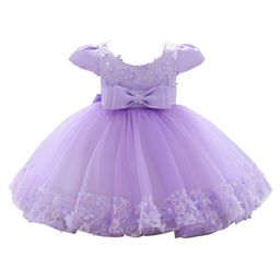 StyleCast Girls Embellished Puff Sleeve Bow Fit & Flare Dress-picture-10