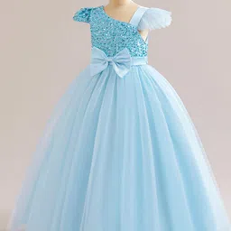 StyleCast x Revolte Embellished Cap Sleeves Gown Dress image 1