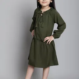 MINI & MING Gorla Tie-Up Neck Fit & Flare Dress image 5