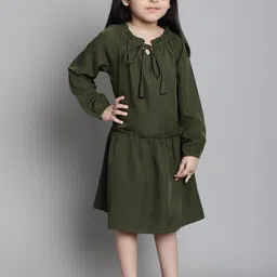 MINI & MING Gorla Tie-Up Neck Fit & Flare Dress image 2