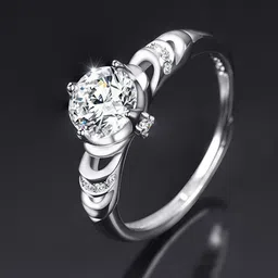 MYKI Silver-Plated Adjustable Finger Ring image 1