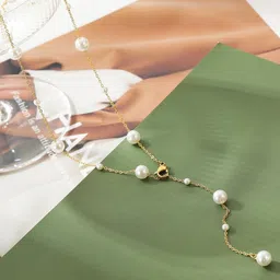 MYKI Gold-Plated Pearl Beaded Chain-picture-14