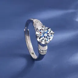 MYKI Silver-Plated Adjustable Finger Ring image 2