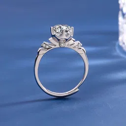 MYKI Silver-Plated Adjustable Finger Ring image 3