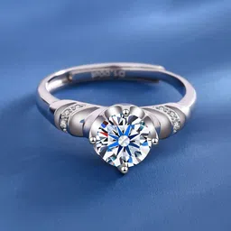 MYKI Silver-Plated Adjustable Finger Ring image 4