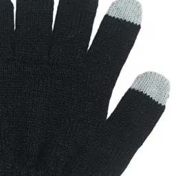 Gajraj Men Patterned Acrylic Winter Hand Gloves image 2