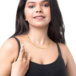 Moon Dust Gold-Plated Star link Necklace image 2