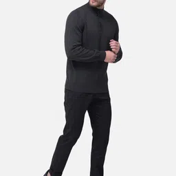 Woodland Men Cotton Charcoal Pullover image 5