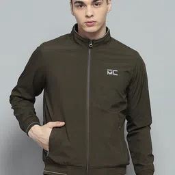 Monte Carlo Men Mock Collar Solid Casual Lightweight Bomber Jacket-picture-16