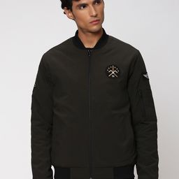 Mufti Stand Collar Bomber Jacket-picture-38