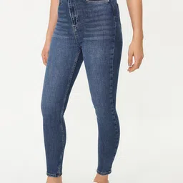 Trendyol Women Clean Look Mid-Rise Stretchable Jeans-image-83