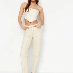 Trendyol Women Mid-Rise Clean Look Stretchable Jeans-picture-35