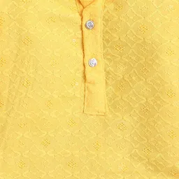 BAESD Boys Ethnic Motifs Embroidered Regular Thread Work Pure Cotton Kurta with Trousers image 5