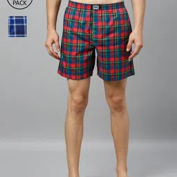 Levis Men Pack of 2 Pure Cotton Checked Boxers-image-87