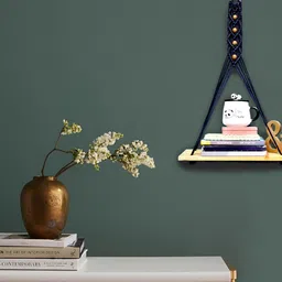 VAH Kya Bat Hai !! Brown MDF Macrame & Beaded Wall Hanging Floating Shelf-picture-23