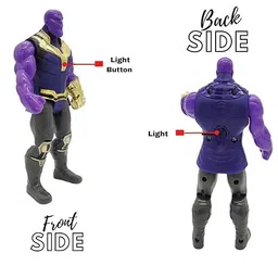 FANCYFLING Marvel Avengers Thanos Action Figure Toy for Boys 7-Inch Superhero with Lights - Toy Set Gift for Boys Girls Kids Suitable for Ages 3+ (Thanos) image 3