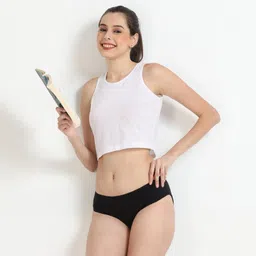 colour and comfort Women's Hipster Panty Inner Elastic | Assorted Colours | Combed Cotton | (Pack of 5) image 4