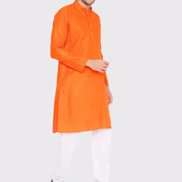 Maharaja Band Collar Kurta With Trousers image 3