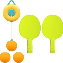 jp global JP Sports Hanging Table Tennis Trainer Set, Ping Pong Game for Kids with Racket & Balls, Adjustable Hanging Table Tennis Self Workout Set, Portable Indoor Table Tennis Exerciser image 1