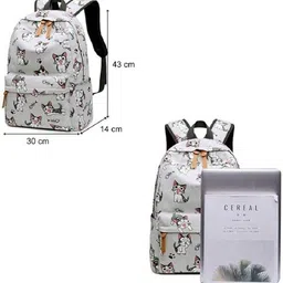 nishi Medium Kids Standard Backpack Waterproof Standard Backpack, Girls & Women Stylish Trendy College, School & College Bag, Multicolor image 5