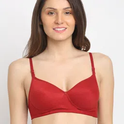Friskers Red Lightly Padded Bra-picture-33