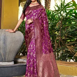 Mitera Zari Art Silk Fusion Saree-image-26