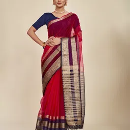 MAHALASA Embellished Pure Chiffon Saree-picture-3