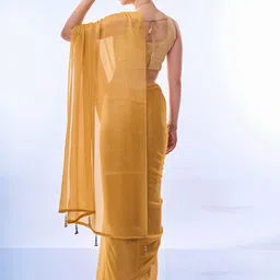 Mitera Solid Pure Chiffon Saree image 3