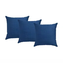 ZESTURE Blue 6 Pieces Self Design Diwan Set image 4