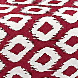 SHADES of LIFE  Set Of 6 Maroon & White Striped Diwan Set image 2
