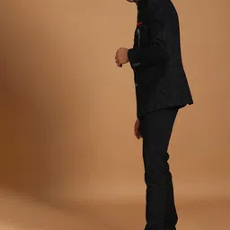 Manyavar Self-Design Traditional Indo Western Sherwani Set image 2