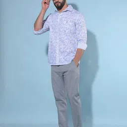 Crimsoune Club Resort Collar Floral Printed Long Sleeves Cotton Casual Shirt-picture-34