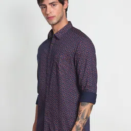 Flying Machine Ethnic Motifs Printed Slim Fit Casual Shirt image 3