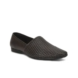 Liberty Men Brown Solid Formal Slip-On Shoes image 1