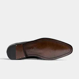 LUXORO FORMELLO Men Tan Solid Formal Slip-On Shoes image 3