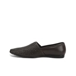 Liberty Men Brown Solid Formal Slip-On Shoes image 3