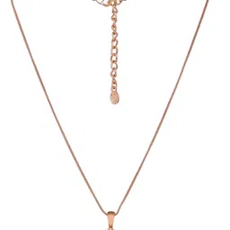 Estele Rose Gold Plated Cubic Zirconia Studded Jewellery Set image 2