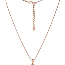 Estele Rose Gold Plated Cubic Zirconia Studded Jewellery Set image 3