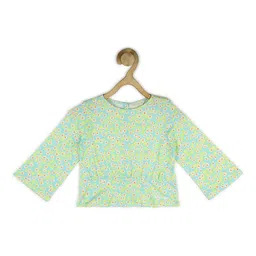 Peter England Girls Floral Printed Pure Cotton Shirt Style Top-image-31