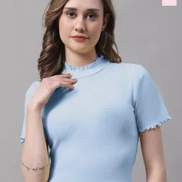 FBAR Pack Of 2 High Neck Fitted Tops image 1