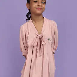 V-Mart Tie-Up Neck Cotton Top image 1