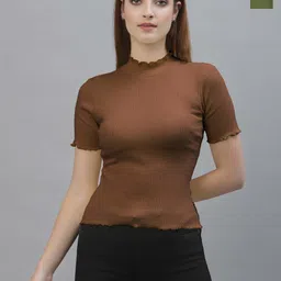 Friskers Pack Of 2 High Neck Fitted Top-picture-37