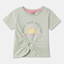 R&B Girls Typography Printed Cotton Top-picture-10