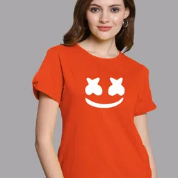 FBAR Graphic Printed Slit Sleeves Pure Cotton Top-picture-23