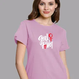 FBAR Typography Printed Short Slit Sleeves Pure Cotton Top-picture-10