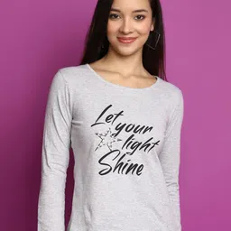 V-Mart Typography Printed Cotton T Shirt-image-75