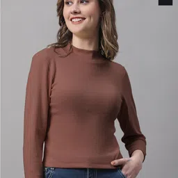 FBAR Pack Of 2 Ribbed High Neck Fitted Cotton Top-picture-38