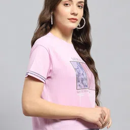 Monte Carlo Graphic Print Round Neck Cotton Top image 2