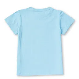 Gini and Jony Girls Printed Cotton short Top image 4