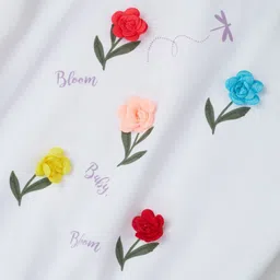 Gini and Jony Girls Floral Printed Cotton Blouson Top image 3